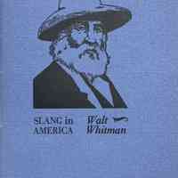 Slang in America / Walt Whitman
