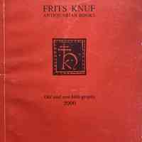 Frits Knuf Antiquarian Books : Old and rare bibliography.