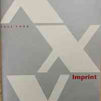 Imprint. Vol. XVIII, no.1 : Fall 1998