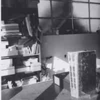 Photo of a workspace with a book on the table