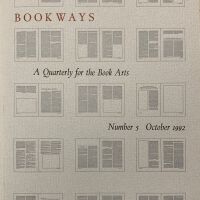 Bookways; October 1992; Number 5