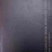 Guild of Book Workers Journal. Fall/Winter 1983 : v.22 no.1