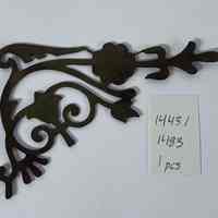 Hoole Corner with Tudor Rose, Tulip, and Simple Vines Template, 1443/1483