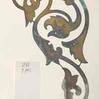 Hoole Large Curling Floral Template, Design 1241