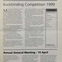 Designer Bookbinders newsletter; No.110; Spring 2000.