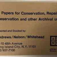Papers for Conservation, Repair, Preservation and other Archival uses