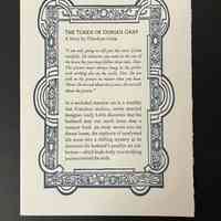 Brochure announcing "The Token of Dorian Gray"