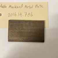 Hoole Machined Metal Plate