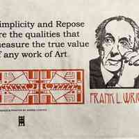 Simplicity and repose ... / Frank L. Wright