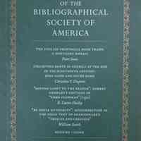 The papers of the Bibliographical Society of America. Vol 95:4 : December 2001
