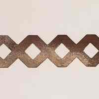 Hoole Accordion Diamonds with Holes Stamp Die Template, Design 1949