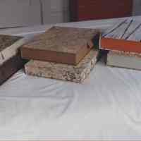 Photo of six drop spine boxes