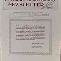 Miniature Book Society Newsletter. N.S. 16 : January, 1993