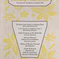 Quarterly news-letter - Book Club of California. Vol. LX, no. 3 ; Summer 1995