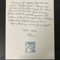 Letter from Dolin at First Bite Press to Kistler