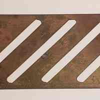 Hoole Stripes Diagonal Lines with Holes Stamp Die Template, Design 1957