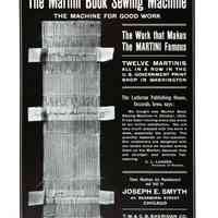 1904 Joseph Smyth Martini National Sewing Machine