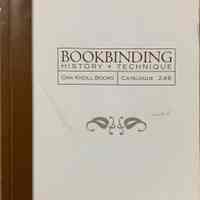 Catalogue 246: Bookbinding history + technique.