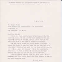 Letter from Iwataro Oka about the payment of the papers