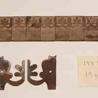 Hoole Flower Daisy Border Banner with Holes Stamp Die Template and Assumed Model, Design 1981