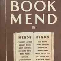 Hewitt Book Mend Instruction Manual / Edward Ringwood Hewitt.