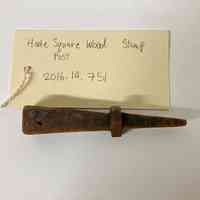 Hoole Square Wood Stamp Post