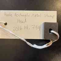 Hoole Rectangle Metal Stamp Head