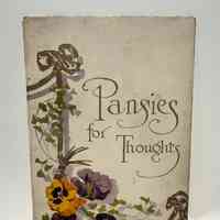 Book Cover / Pansies for Thoughts / Cupples & Leon