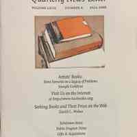 Quarterly news-letter - Book Club of California. Vol. LXIII, no.4 ; Fall 1998.