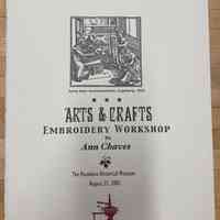 Arts & Crafts Embroidery Workshop by Anne Chaves