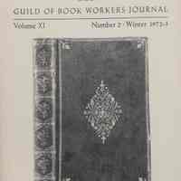 Guild of Book Workers Journal. Winter 1972-3 ; v.11 no.2.