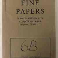 Falkiner Fine Papers, 6B.