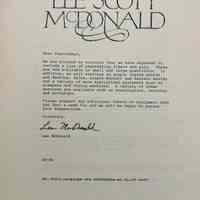 Lee Scott McDonald [catalog]