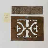 Hoole Ornamental Leaves with Encircled Cross Stamp Die Template and Stamp Die, Design 2403