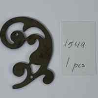Hoole Small Curl Stem with Leaves Template, Design 1549