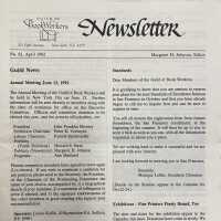 Guild of Book Workers Newsletter ; No. 81, April 1992