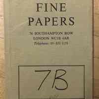 Falkiner Fine Papers, 7B.
