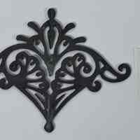 Hoole Stylized Heart with Lines and Leaves Template, Design 1482