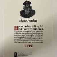 He who has left us no likeness of his face ... / Johannes Gutenberg