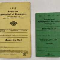 Lillian Turnage membership cards