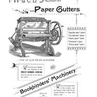 1894 TW & CB Sheridan The Inland Printer Vol 12 Paper Cutters