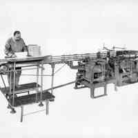 1930 TW & CB Sheridan hand fed Stitcher and Covering Machine