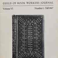 Guild of Book Workers Journal. Fall 1967; v.6 no.1.