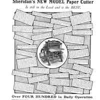 1903 TW & CB Sheridan New Model Cutter with Testimonials