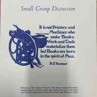 Small Group Discussion