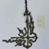 Hoole Corner Cross with Stem Outline and Foliage Template, Design 1696