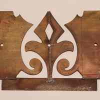 Hoole Diamond Fleur-de-lis Curl Flower with Holes Stamp Die Template, Design 1997