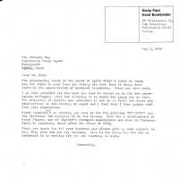 Letter to Iwataro Oka from Stella Patri