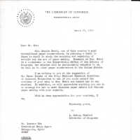 Letter to Iwataro Oka from Quincy Mumford