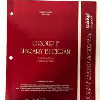 Group F Library Buckram, sample card #0505-002